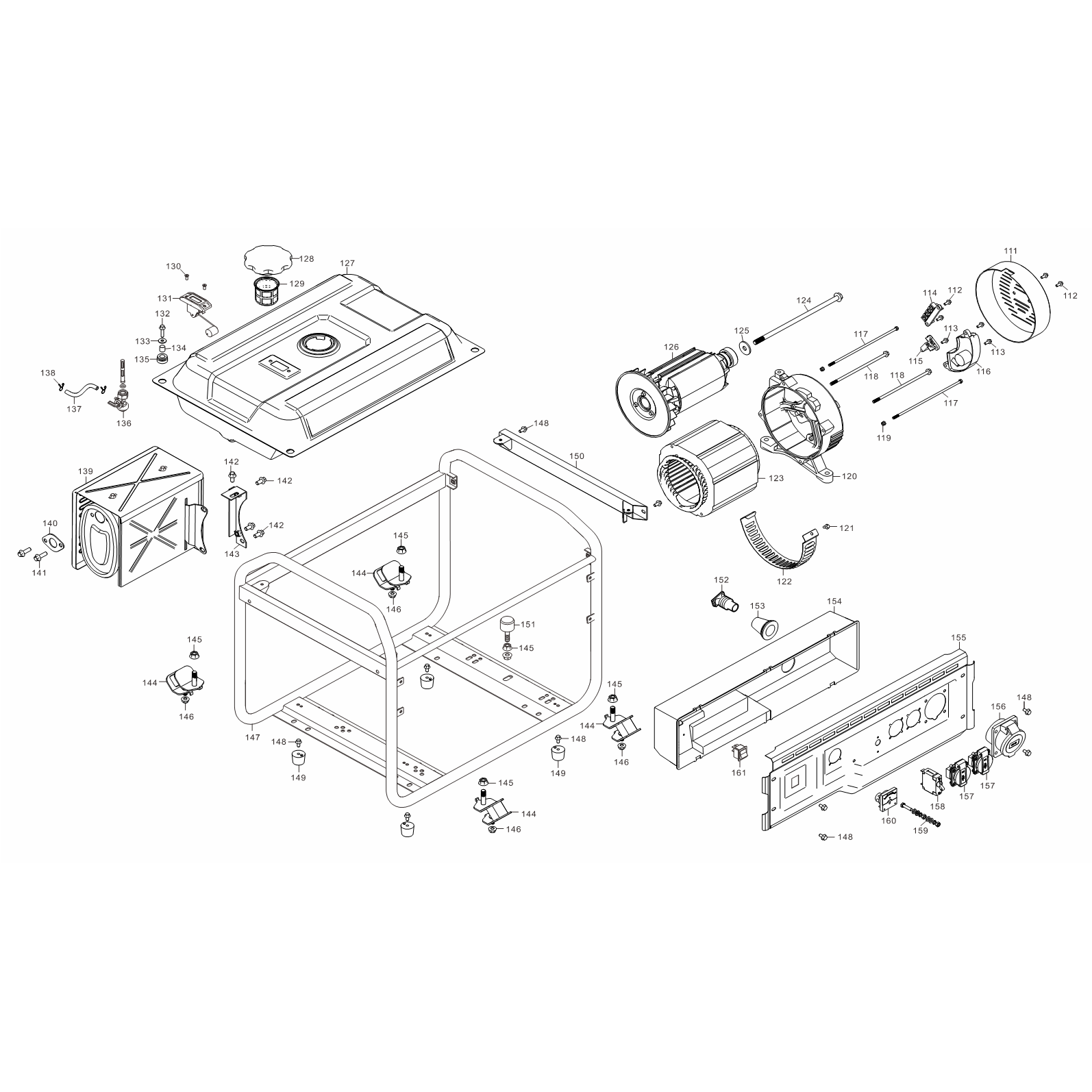 Генератор бензиновый СБ-7000