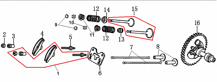 15 КЛАПАНА | СНЕГОУБОРЩИК CHAMPION ST1170E
