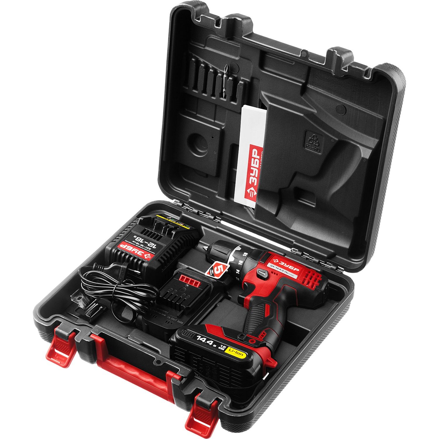 Дрель - шуруповерт, 2 АКБ ДА-14.4-2-Ли КНМ2